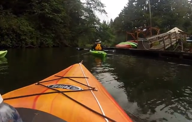 Kayaking and Geocaching